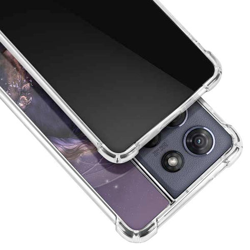 Black Rose Unicorn by Laurie Prindle Moto G Power 5G (2025) Clear Case